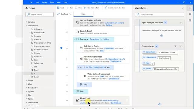 Power Automate Demo : listing files from folder in Excel sheets смотреть онлайн