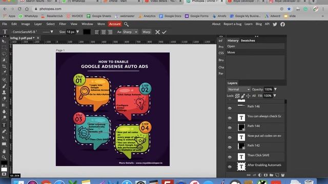 How to Make Infographic Images using ( Online Photoshop Tools ) смотреть онлайн