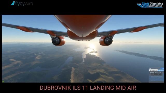 [MSFS 2020] Dubrovnik ILS 11 landing mid air смотреть онлайн