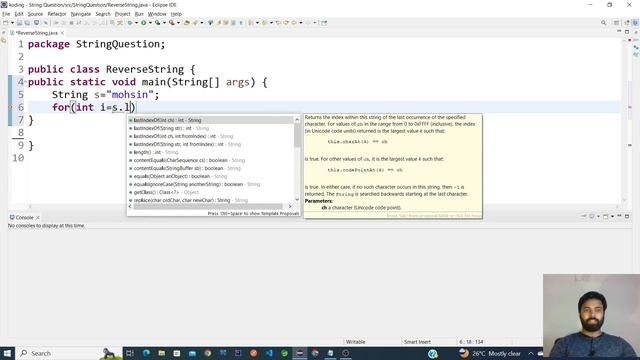 Reverse String In Java|| Java Interview Question #11||#java #playwithjava#codewithharry смотреть онлайн