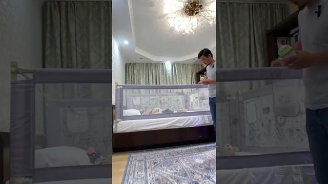 Бортики \ барьеры для двуспальной кровати от компании Qrgan.kz Almaty смотреть онлайн