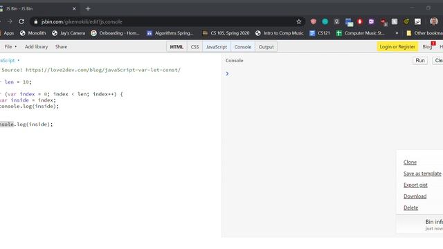 Variable Scope in JavaScript vs. Java смотреть онлайн