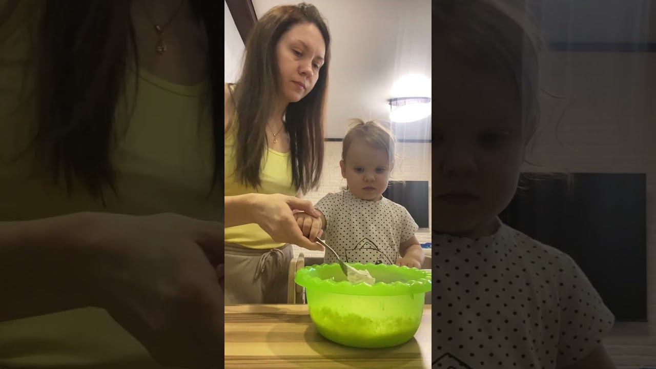 Детские творожные оладушки. Готовим с Варварой. смотреть онлайн