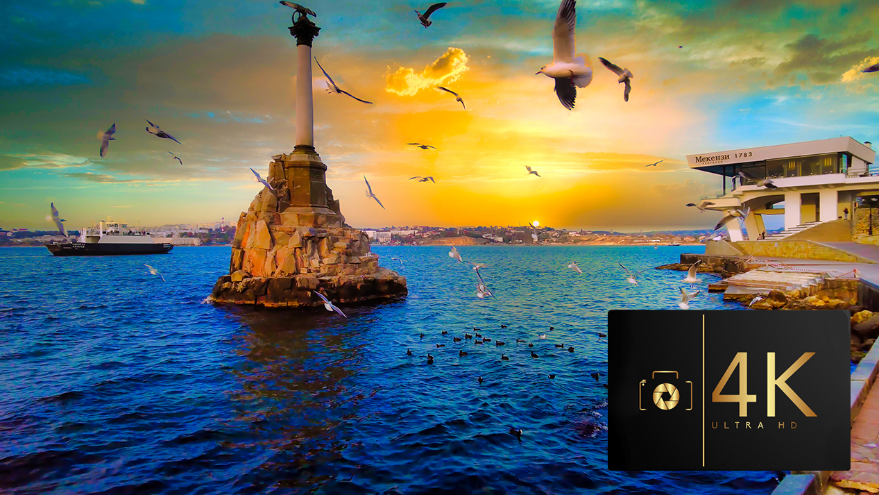 Севастополь осенью. Городская прогулка по центру города. Экскурсия по Севастополю. смотреть онлайн