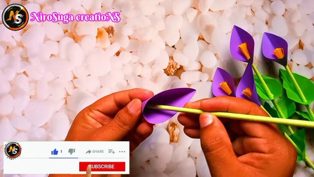 Make Anthurium flower bouquet/How to make paper flower anthurium/color paper craft flower anthurium смотреть онлайн