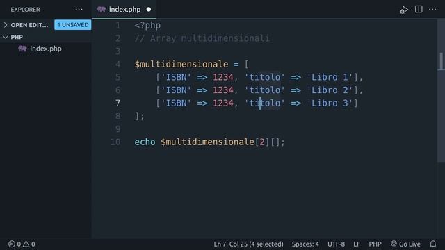 Maestro PHP 8 - Array multidimensionali #11 смотреть онлайн