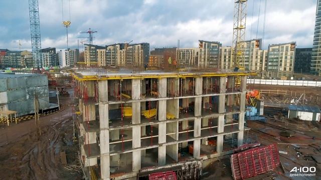 Отчет о строительстве квартала Центральный парк 1-я половина февраля 2020 смотреть онлайн