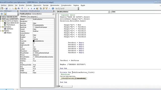 Como hacer un userform y programarlo en excel Visual Basic Parte 5 смотреть онлайн