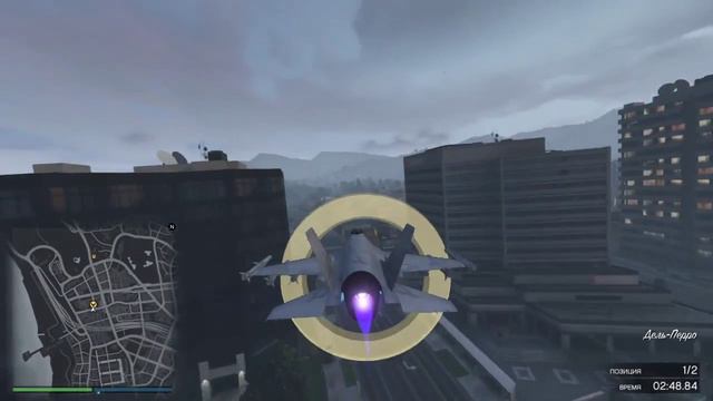 GTA 5 Online PS4 победная гонка по воздуху с Лидером банды DEAD смотреть онлайн