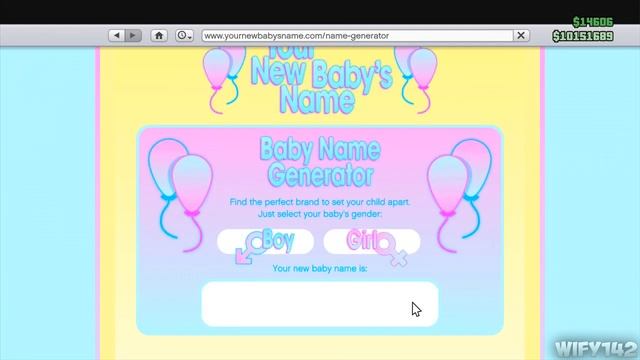 GTA 5 Online: Random Baby Name Generator! - Funny Website! смотреть онлайн