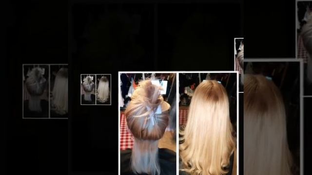 Процесс наращивания волос