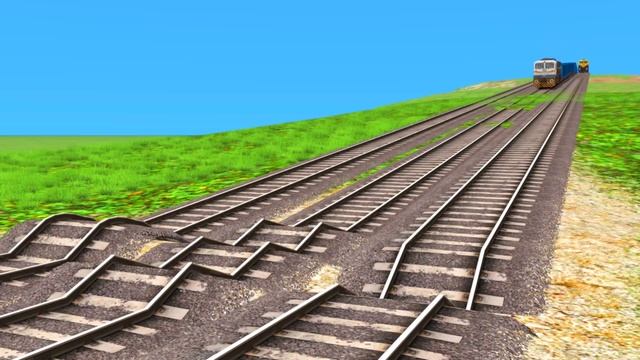 3 DIESEL TRAINS RUNNING ON RISKY RAILWAY TRACKS | Most Dangerous Train Tracks - Train Simulator 202 смотреть онлайн
