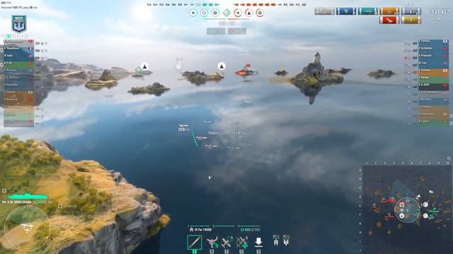 Aircraft Carrier Max Immelmann: First target, Roosevelt - World of Warships смотреть онлайн
