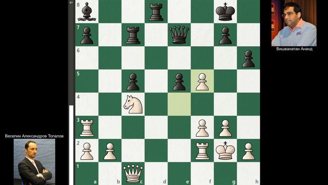 Последняя, 12-я партия Топалов - Ананд, матч на первенство мира 2010 года, София. (0-1) смотреть онлайн