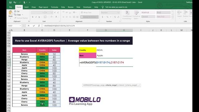 How to use Excel AVERAGEIFS Function | Average value between two numbers in a range (Part 2) смотреть онлайн