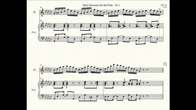 Maquarre 7 daily exercises for the flute - No. 1 - Backing Track смотреть онлайн