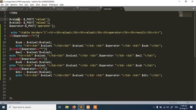 How to make a simple calculator in PHP || PHP IF ELSE STATEMENT смотреть онлайн