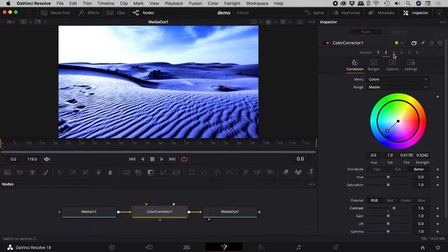 Create Different Versions of a Node in DaVinci Resolve Fusion смотреть онлайн
