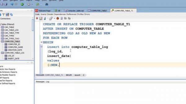 How to Create Oracle Trigger Using Oracle SQL Developer
