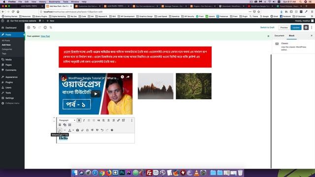 WordPress Bangla Tutorial [#8] Creating WordPress Posts (Part-1) смотреть онлайн