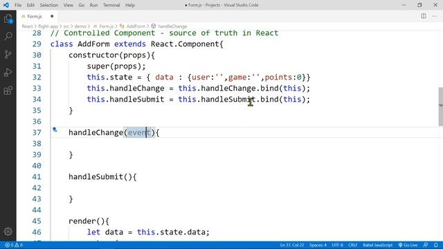 React Forms: Controlled Component смотреть онлайн