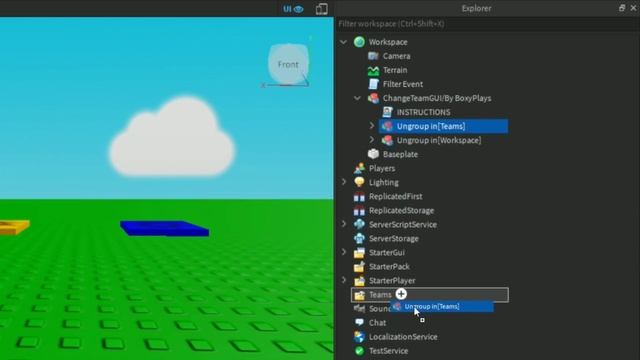 Roblox Studio Tutorial - TEAM CHANGE GUI смотреть онлайн