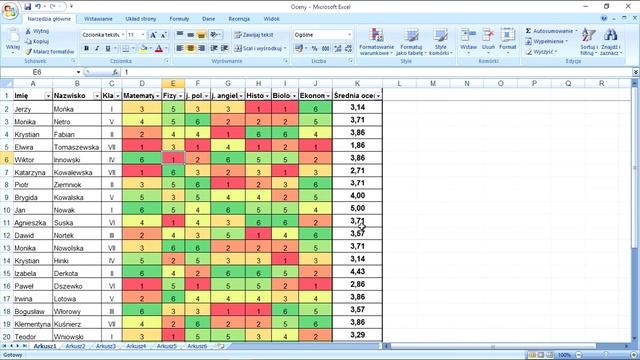 030 MS Excel cz 4 formatowanie warunkowe смотреть онлайн