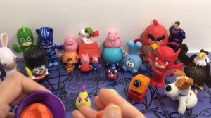 Свинка Пеппа. Свинка Пеппа  Джордж и друзья учат цвета и лепят энгри бёрддз из Плей До