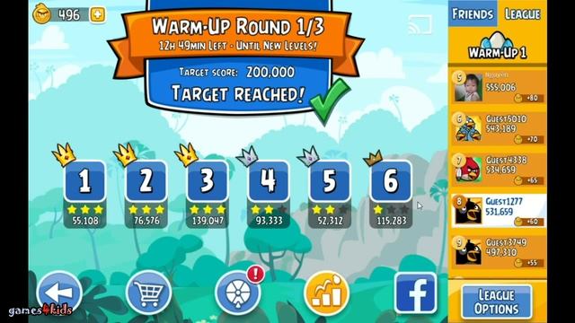 Angry Birds Friends gameplay for kids - best iPhone Android mobile games Angry Birds смотреть онлайн