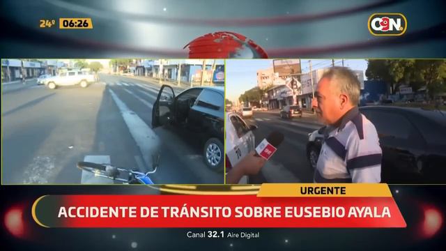 Accidente de tránsito sobre Eusebio Ayala смотреть онлайн