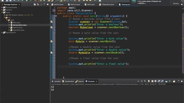 Manipulation of Data Types with Scanner смотреть онлайн