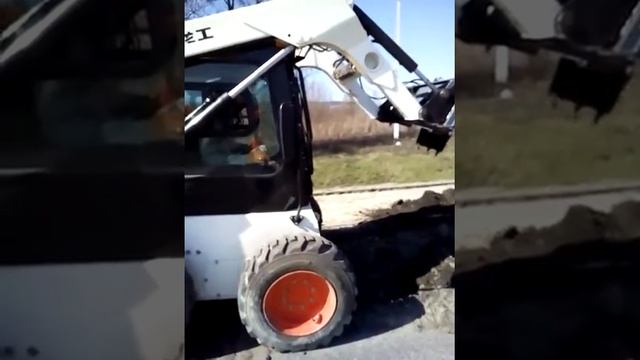 Обратная лопата экскаватор на мини погрузчик Lonking смотреть онлайн