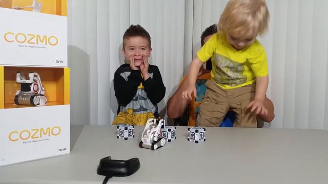 Cozmo - Unboxing Anki's New Robot #Cozmoments Agnessa Family Vlog Having Fun With My Kids
