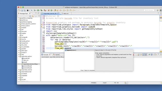 REPORTLAB|REPORTLAB PYTHON TUTORIAL|How To Generate Barcode from Csv using python|PART:40 смотреть онлайн