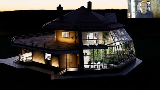 Дом с зимним садом. Возвращает более 50% стоимости строительства за 50 лет на экономии тепла смотреть онлайн