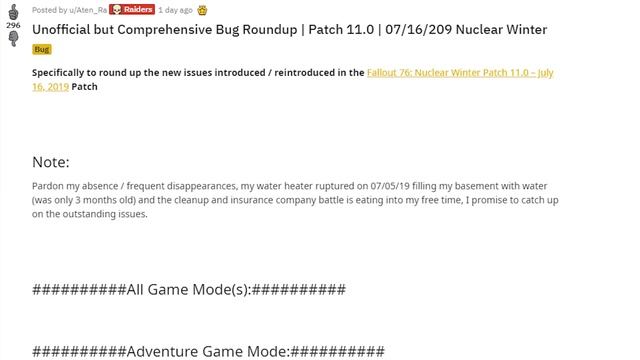 Fallout 76 Patch 11 Breaks Game Again, Brings Back Old Bugs, Doubles Down on Monetization смотреть онлайн