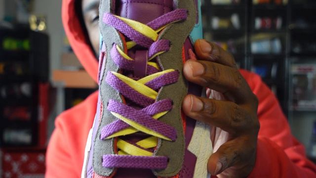 NIKE KAWS SACAI BLAZER LOW PURPLE DUSK REVIEW смотреть онлайн