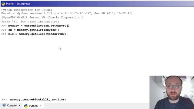 Scripting Ghidra - Memory map смотреть онлайн