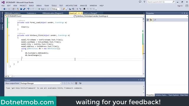 Entity Framework - Insert Update and Delete in C# смотреть онлайн