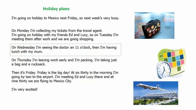 1. Going On Holiday. Текст на английском с аудио смотреть онлайн