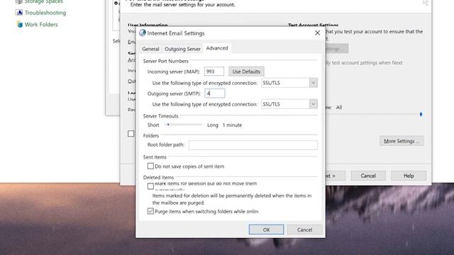HOW TO ENTER USERNAME of IMAP Account in OUTLOOK 2019? (SOLVED) смотреть онлайн