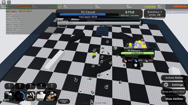 Roblox - Solo Chessboard (casual) | World Tower Defense смотреть онлайн