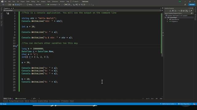 Variables & Constants in C# - C Sharp Fundamentals смотреть онлайн