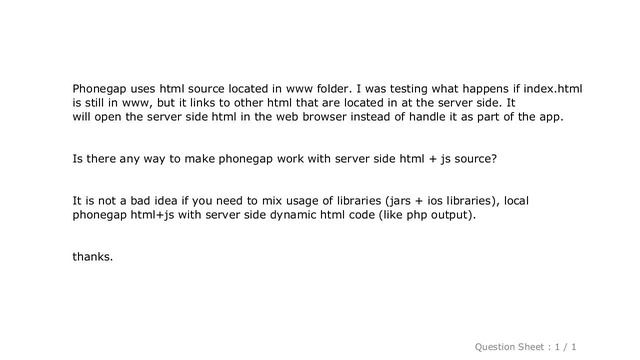HTML : Using server side html+js in phonegap (multiplatform mobile dev) смотреть онлайн