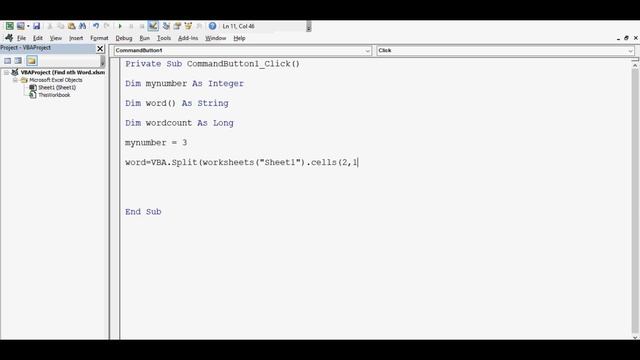 VBA to Extract nth word from Text - Advanced VBA Tutorial смотреть онлайн
