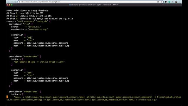 ApsaraDB | How to Provision RDS MySQL Using Terraform “file” & ”remote-exec” Provisioner смотреть онлайн