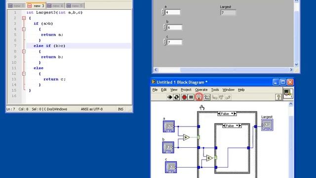 Labview tutorial for C programmers #3 - If-then-else, switch statements смотреть онлайн