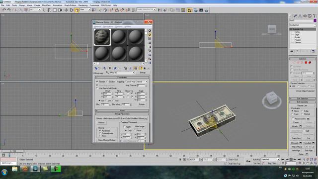 Моделирование пачки денег (долларов) в 3Ds Max смотреть онлайн