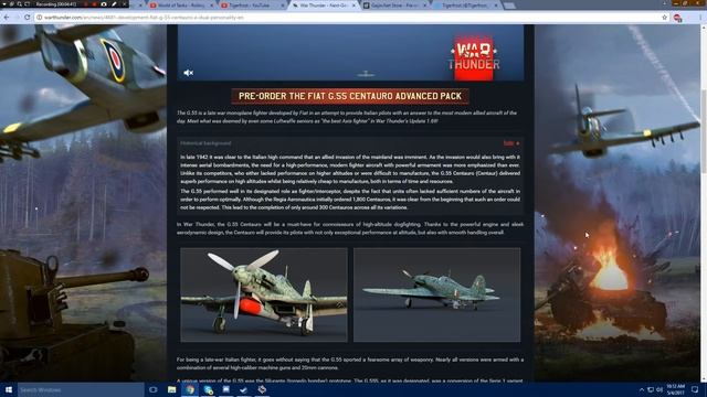 War Thunder - Upcoming Content - G.55 Serie 1/G.55S Prototype смотреть онлайн