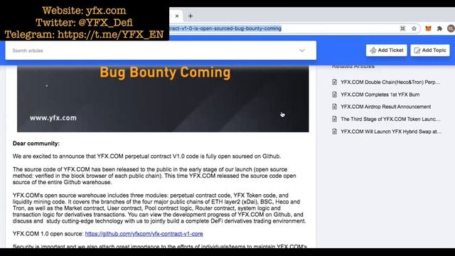 $YFX Token Burn and YFX Open Source GitHub Update смотреть онлайн